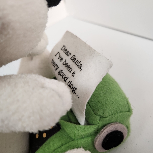 Very Rare Hallmark Snoopy Typewriter Animated Peanuts Moving Plush Christmas - Picture 3 of 6